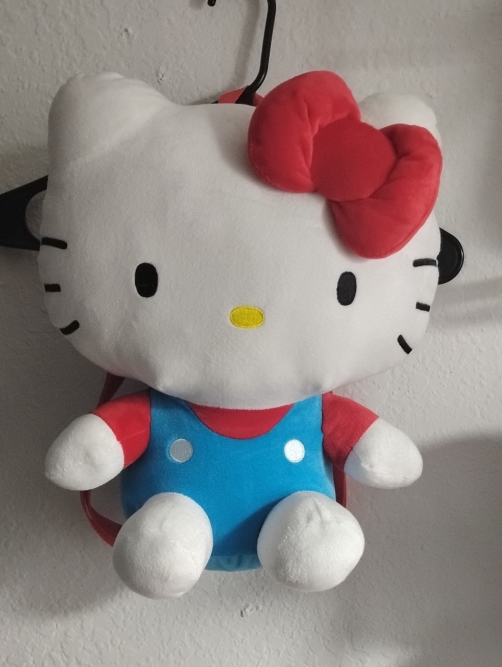 Hello Kitty Plush Backpack - White, Red & Blue Kids Toy